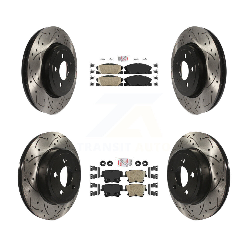 Transit Auto KDA-102952 Disc Brake Kit for 2017-2018 Dodge Charger - Front and Rear product image