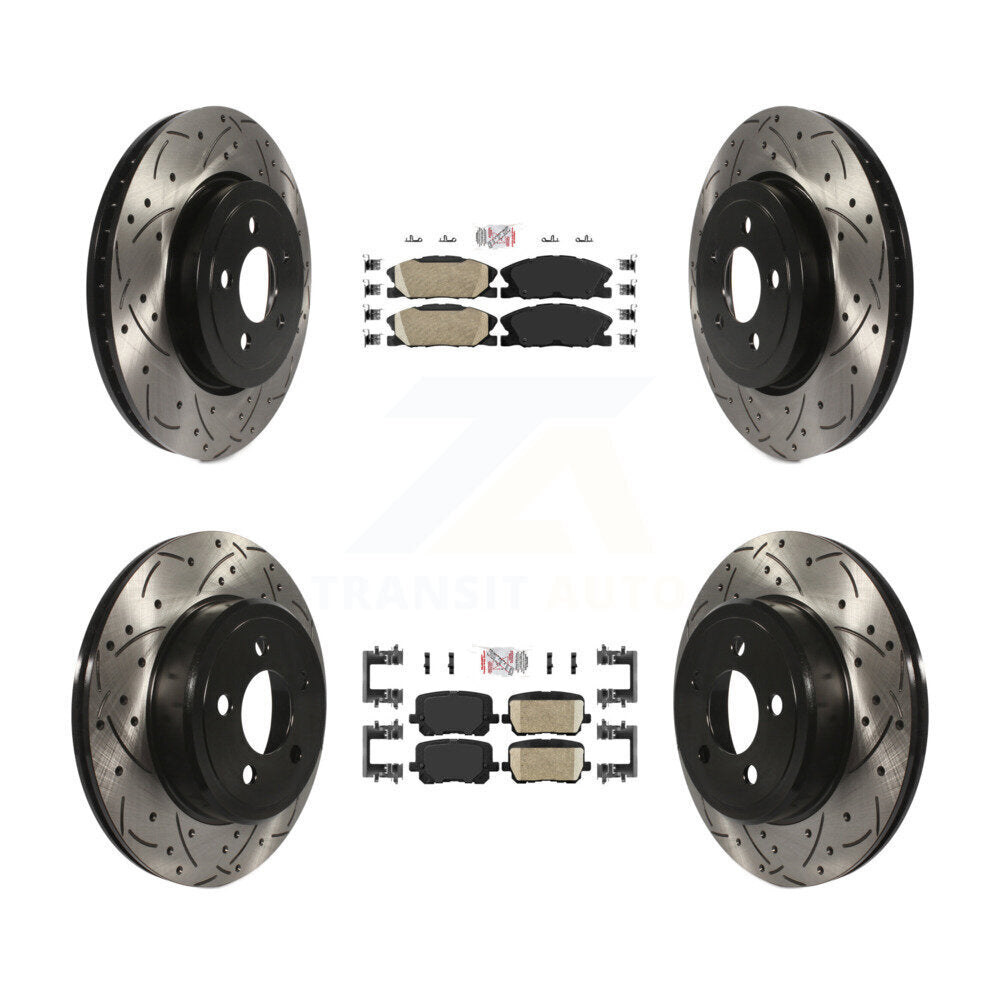 Transit Auto KDA-102953 Disc Brake Kit for 2017-2018 Dodge Charger - Front and Rear product image