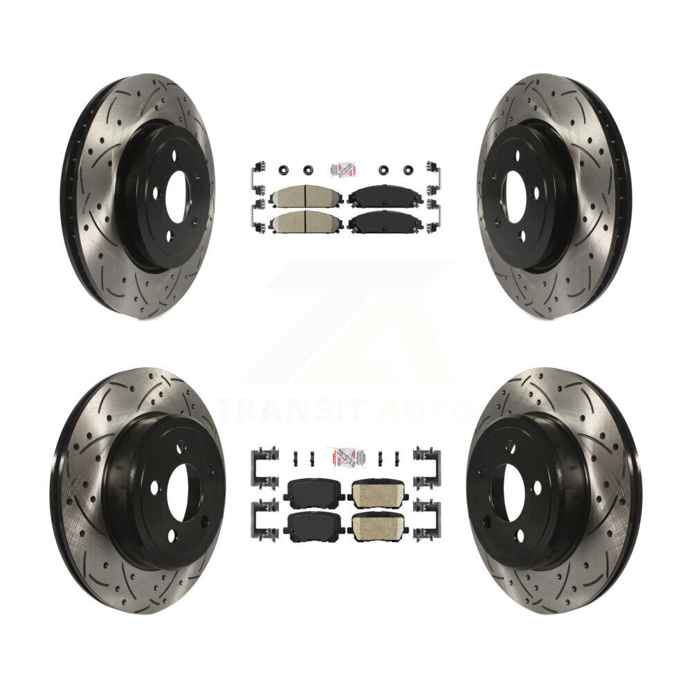 Transit Auto KDA-102955 Disc Brake Kit for 2017-2018 Dodge Charger - Front and Rear product image