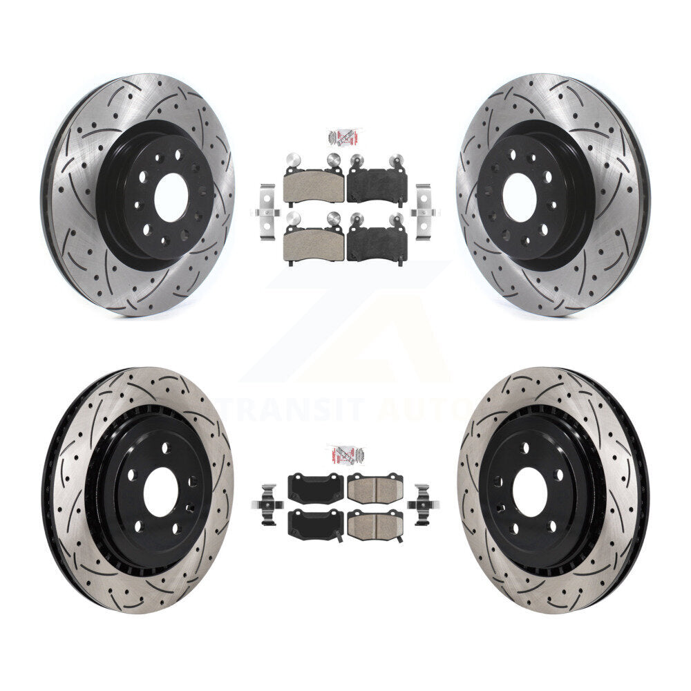Transit Auto KDA-102957 Disc Brake Kit for 2016 Chevrolet Camaro - Front and Rear product image