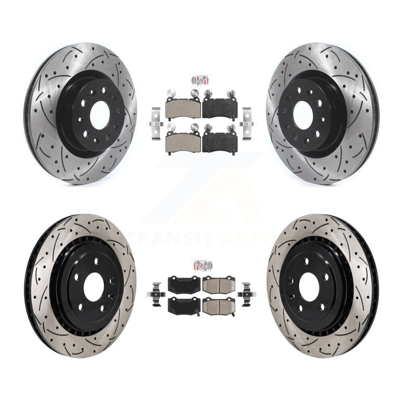 Transit Auto KDA-102957 Disc Brake Kit for 2016 Chevrolet Camaro - Front and Rear product image