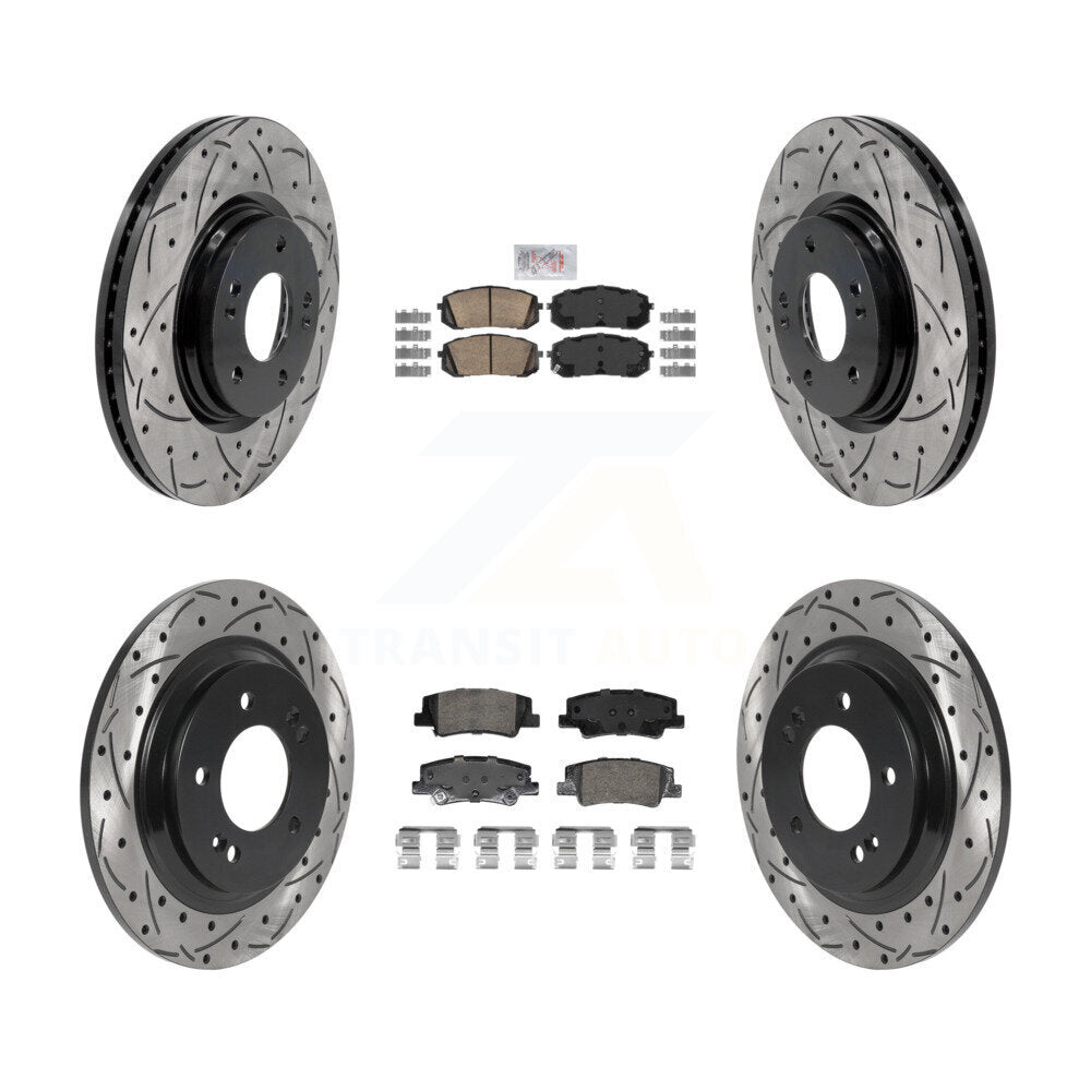 Transit Auto KDA-102972 Disc Brake Kit for 2020-2025 Hyundai Sonata, Kia Niro EV, Kia K5 - Front and Rear product image