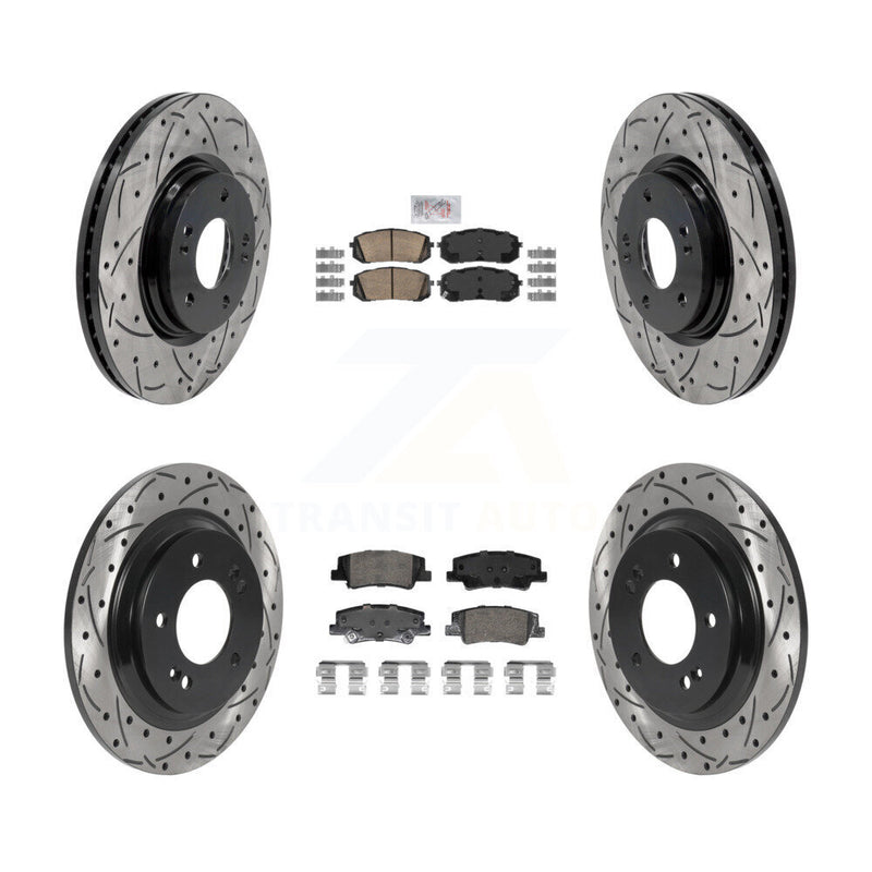 Transit Auto KDA-102972 Disc Brake Kit for 2020-2025 Hyundai Sonata, Kia Niro EV, Kia K5 - Front and Rear product image