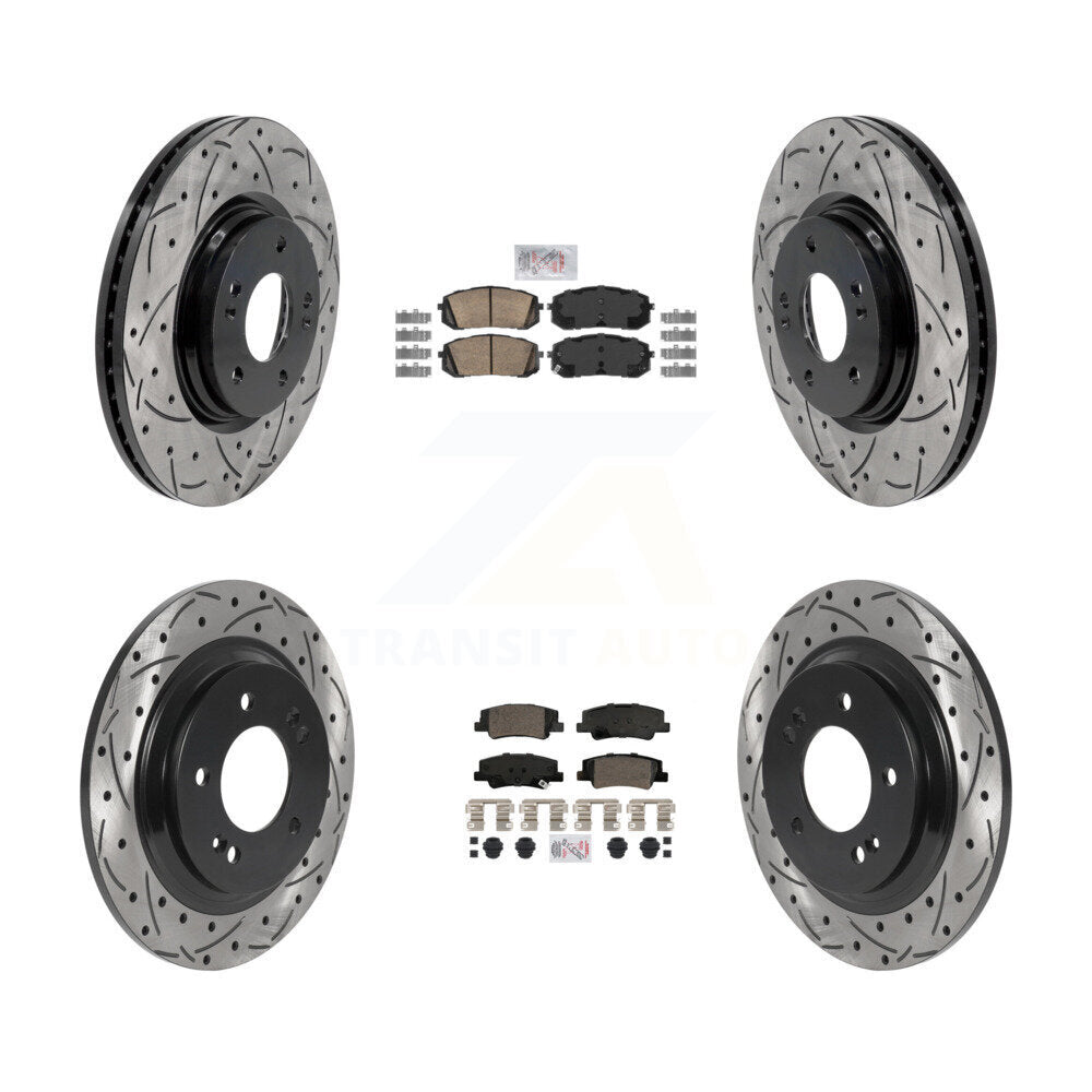 Transit Auto KDA-102973 Disc Brake Kit for 2020-2025 Hyundai Sonata, Kia Niro EV, Kia K5 - Front and Rear product image
