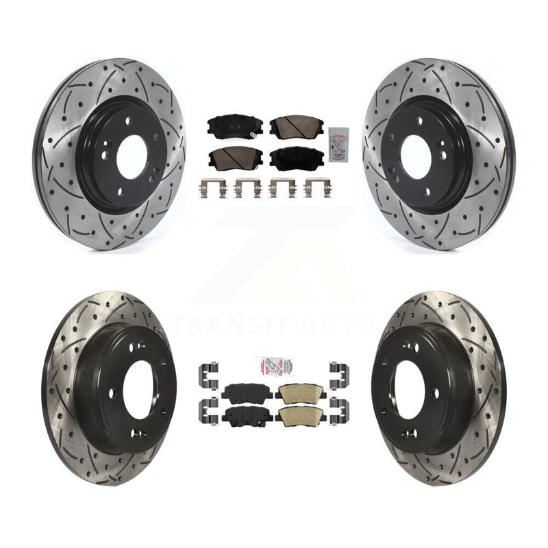 Transit Auto KDA-102974 Disc Brake Kit for 2017-2019 Kia Soul - Front and Rear product image