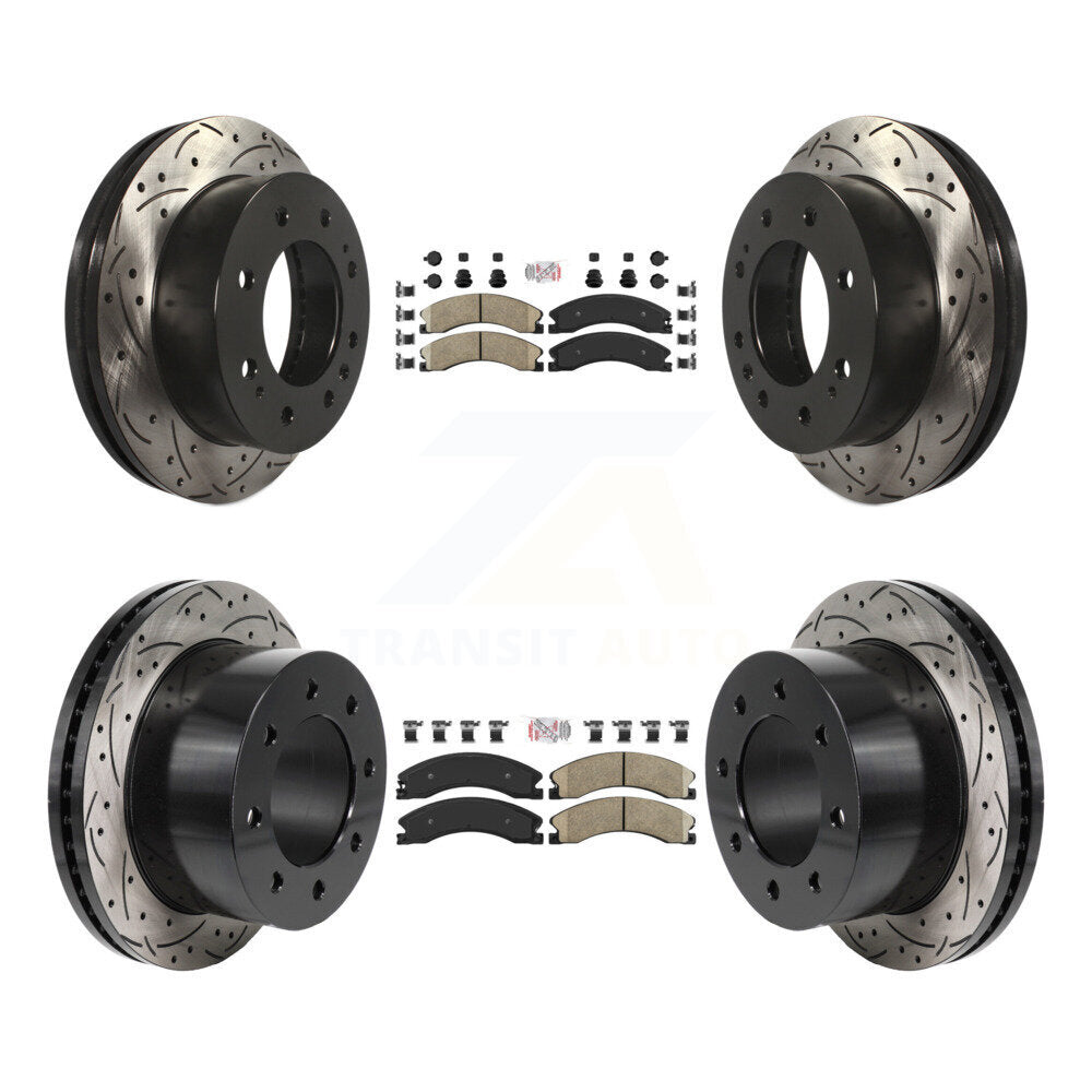 Transit Auto KDA-103072 Disc Brake Kit for 2011-2019 Chevrolet Silverado 3500 HD, GMC Sierra 3500 HD - Front and Rear product image