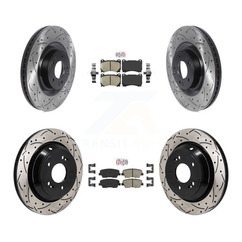 Transit Auto KDA-103080 Disc Brake Kit for 2011 Hyundai Equus - Front and Rear product image