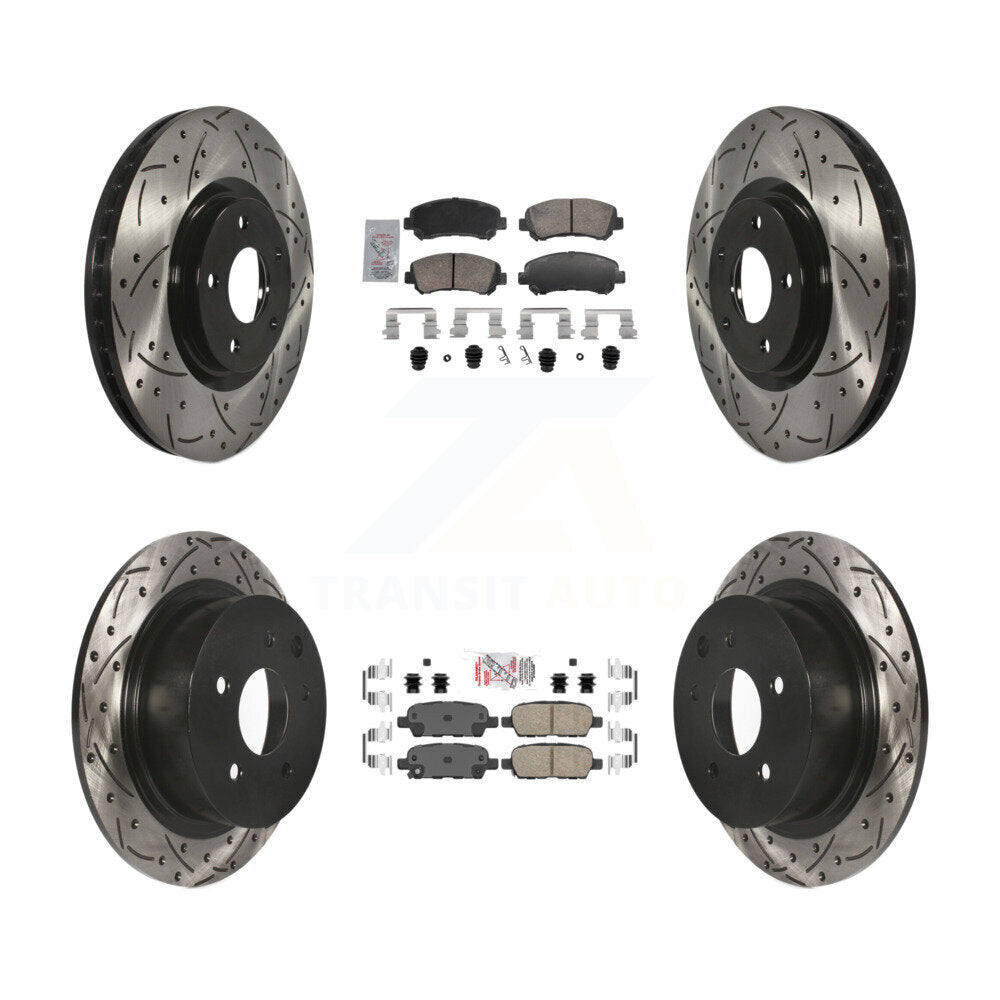 Transit Auto KDA-103099 Disc Brake Kit for 2007-2012 Nissan Sentra - Front and Rear product image