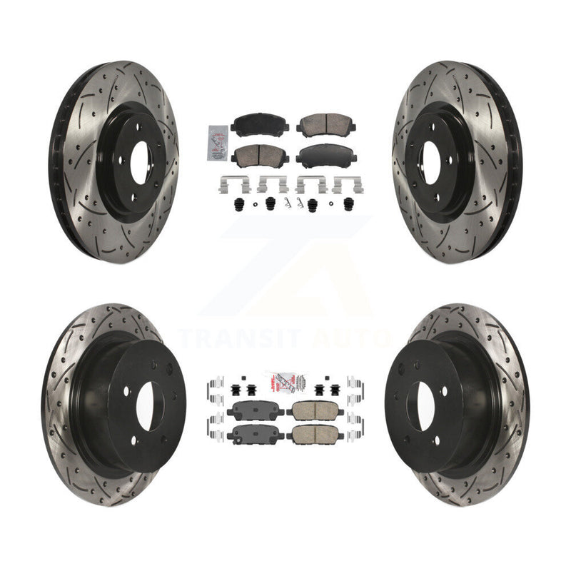 Transit Auto KDA-103099 Disc Brake Kit for 2007-2012 Nissan Sentra - Front and Rear product image