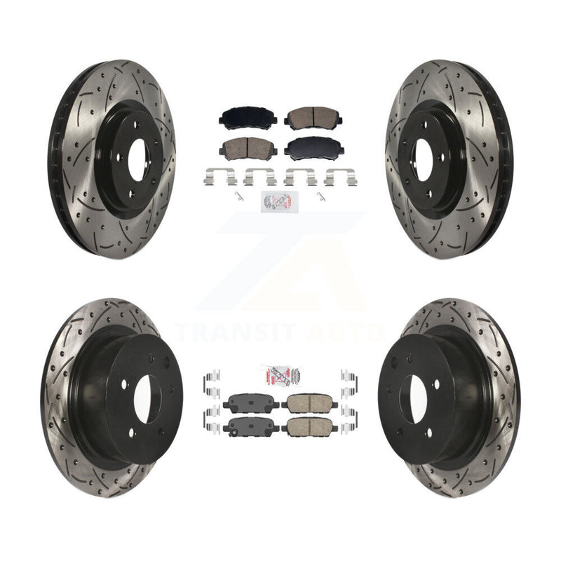 Transit Auto KDA-103100 Disc Brake Kit for 2007-2012 Nissan Sentra - Front and Rear product image