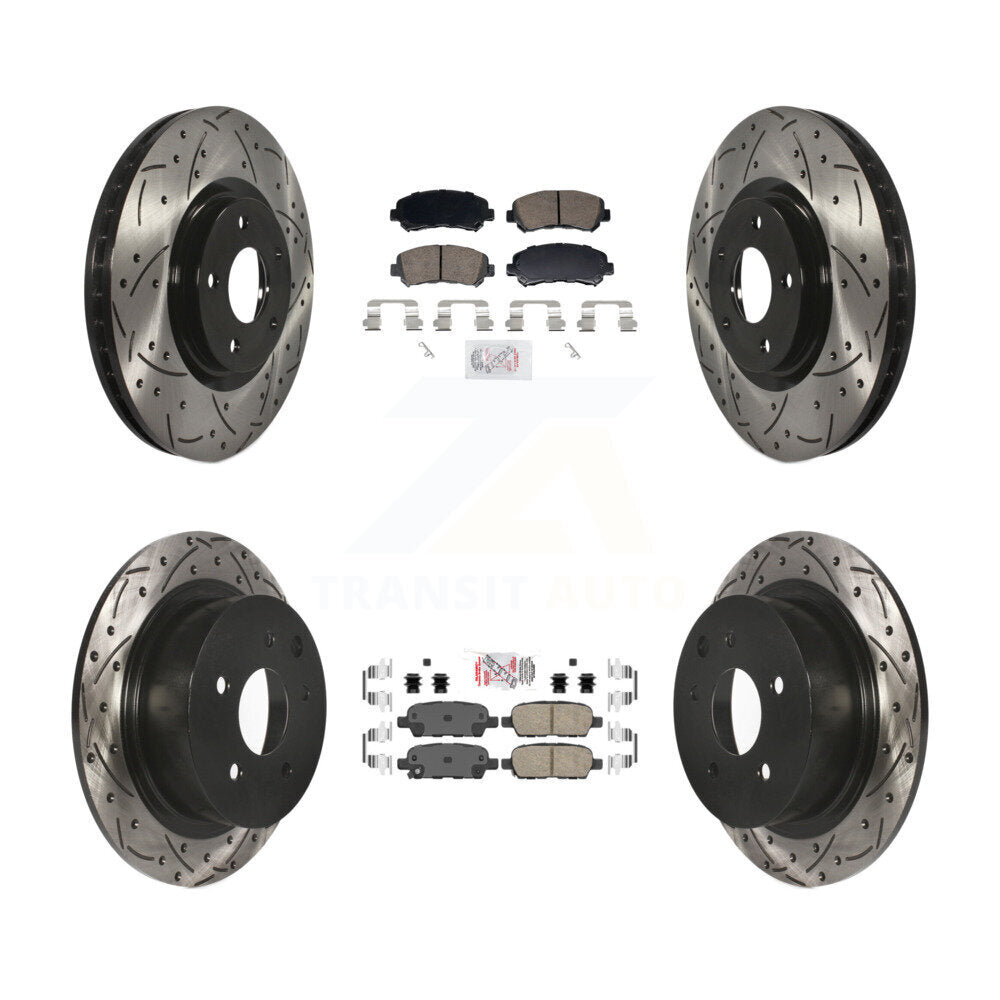 Transit Auto KDA-103101 Disc Brake Kit for 2007-2012 Nissan Sentra - Front and Rear product image