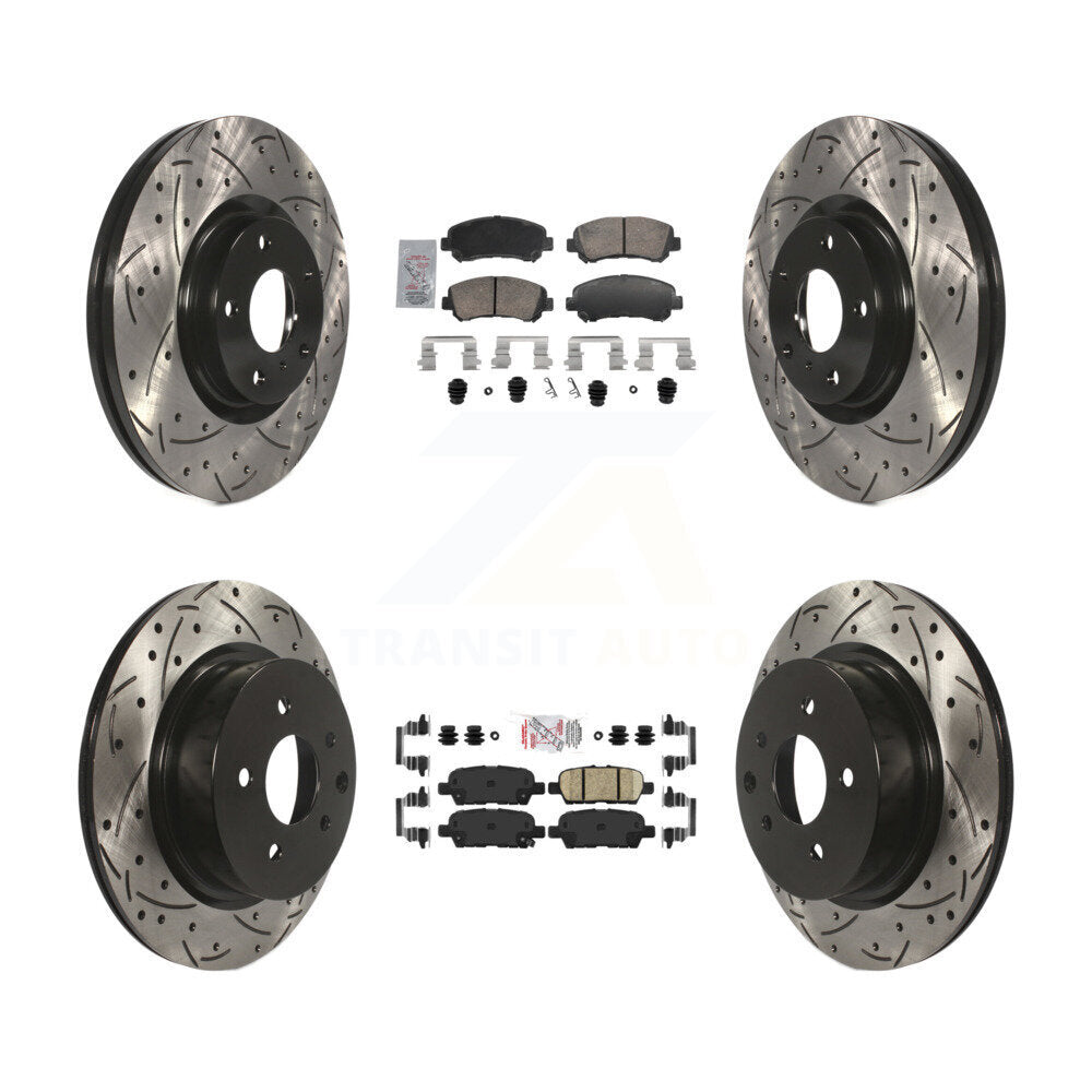 Transit Auto KDA-103107 Disc Brake Kit for 2009-2022 Nissan Maxima - Front and Rear product image