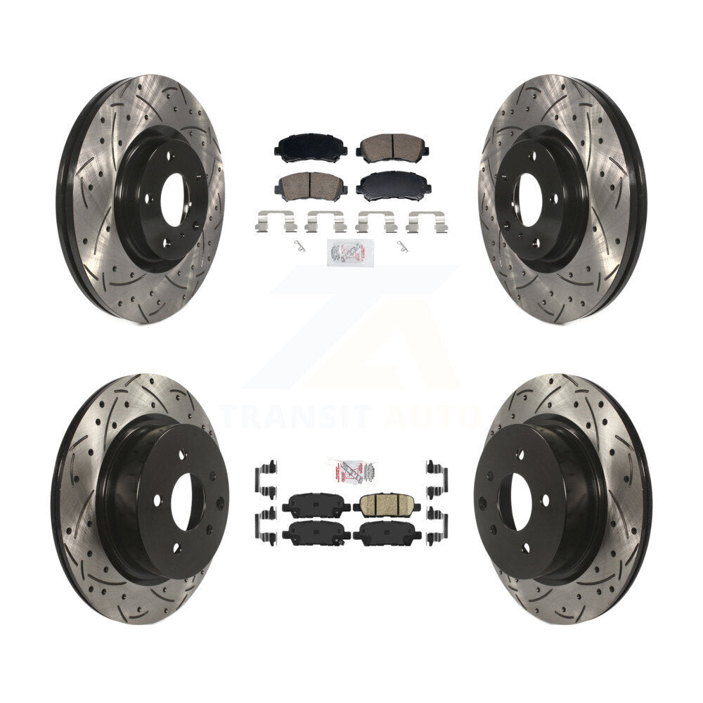 Transit Auto KDA-103108 Disc Brake Kit for 2009-2022 Nissan Maxima - Front and Rear product image