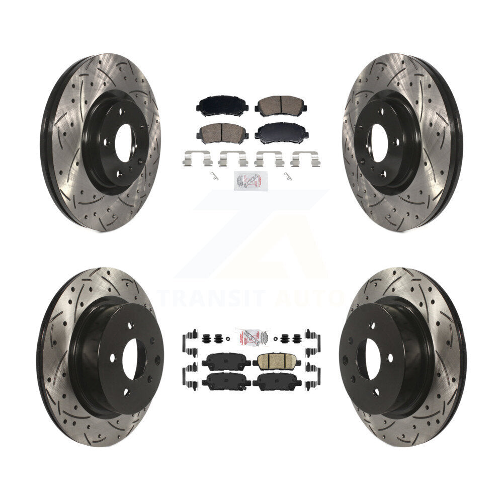 Transit Auto KDA-103109 Disc Brake Kit for 2009-2022 Nissan Maxima - Front and Rear product image