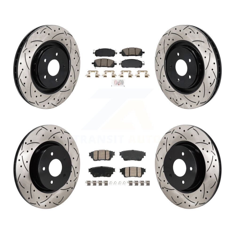 Transit Auto KDA-103148 Disc Brake Kit for 2022-2023 INFINITI QX60, Mitsubishi Outlander, Nissan Pathfinder - Front and Rear product image
