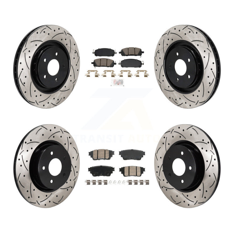 Transit Auto KDA-103148 Disc Brake Kit for 2022-2023 INFINITI QX60, Mitsubishi Outlander, Nissan Pathfinder - Front and Rear product image