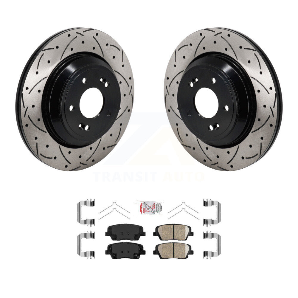 Transit Auto KDA-103173 Disc Brake Kit for 2018-2022 Kia Stinger, Genesis G70, Genesis G80 - Rear product image