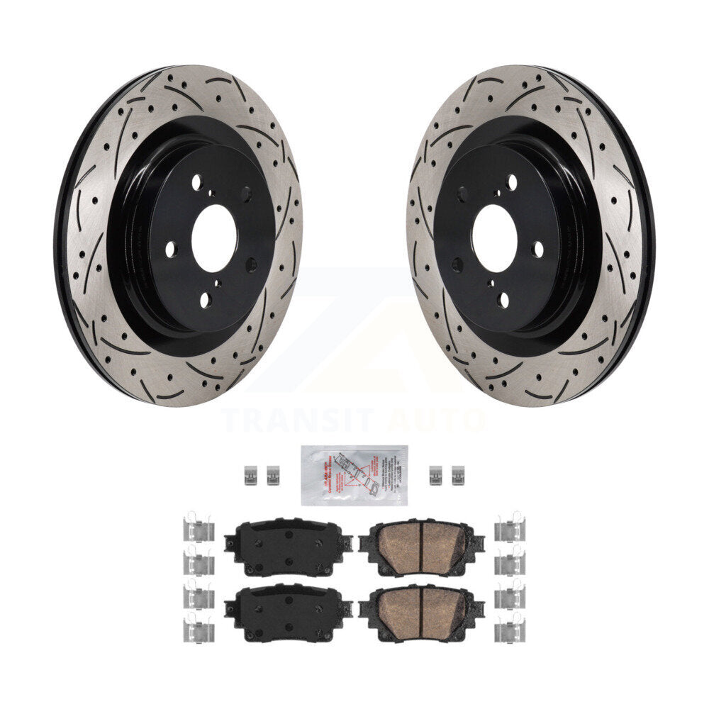 Transit Auto KDA-103182 Disc Brake Kit for 2021-2023 Lexus NX350, Lexus NX350h, Lexus NX450h+ & more - Rear product image