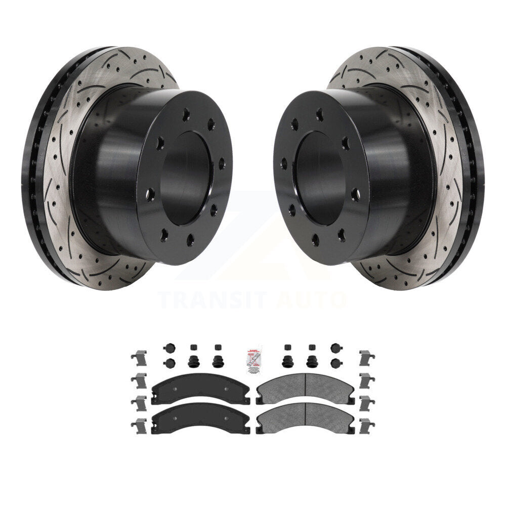 Transit Auto KDA-103186 Disc Brake Kit for 2011-2019 Chevrolet Silverado 3500 HD, GMC Sierra 3500 HD - Rear product image