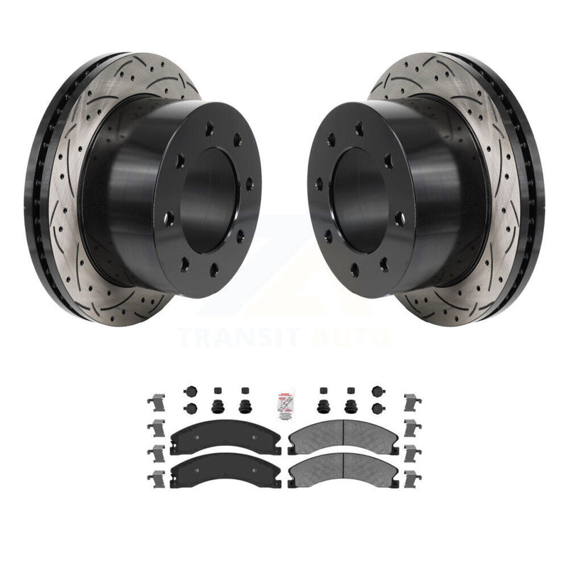 Transit Auto KDA-103186 Disc Brake Kit for 2011-2019 Chevrolet Silverado 3500 HD, GMC Sierra 3500 HD - Rear product image