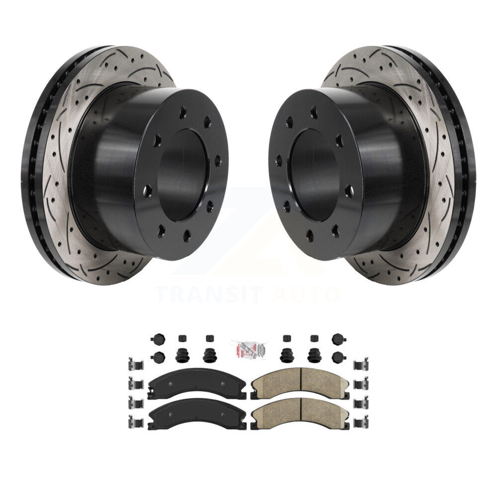 Transit Auto KDA-103187 Disc Brake Kit for 2011-2019 Chevrolet Silverado 3500 HD, GMC Sierra 3500 HD - Rear product image