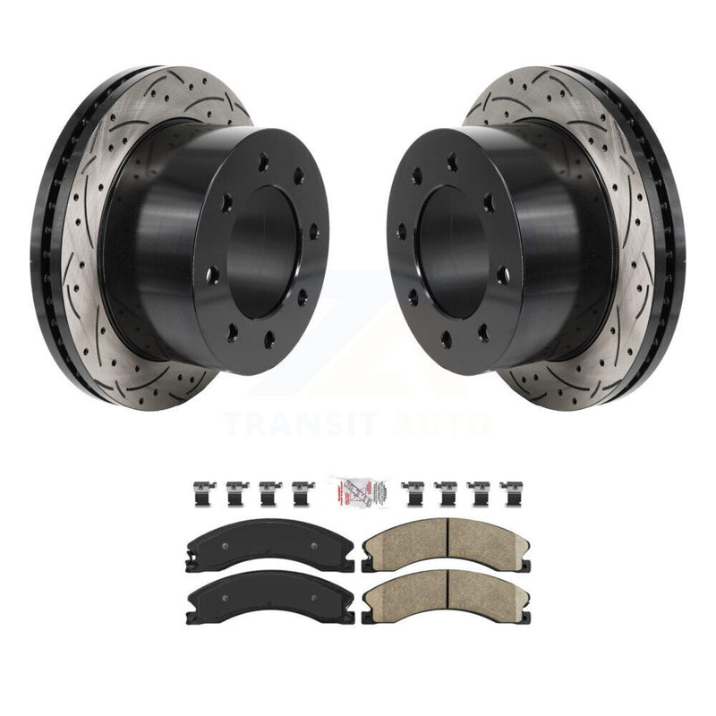 Transit Auto KDA-103188 Disc Brake Kit for 2011-2019 Chevrolet Silverado 3500 HD, GMC Sierra 3500 HD - Rear product image