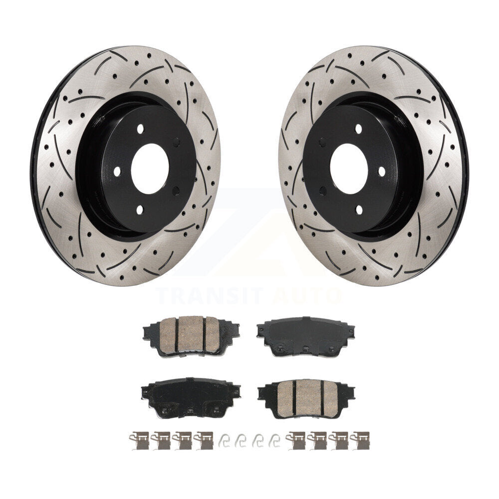 Transit Auto KDA-103204 Disc Brake Kit for 2022-2023 INFINITI QX60, Mitsubishi Outlander, Nissan Pathfinder - Rear product image