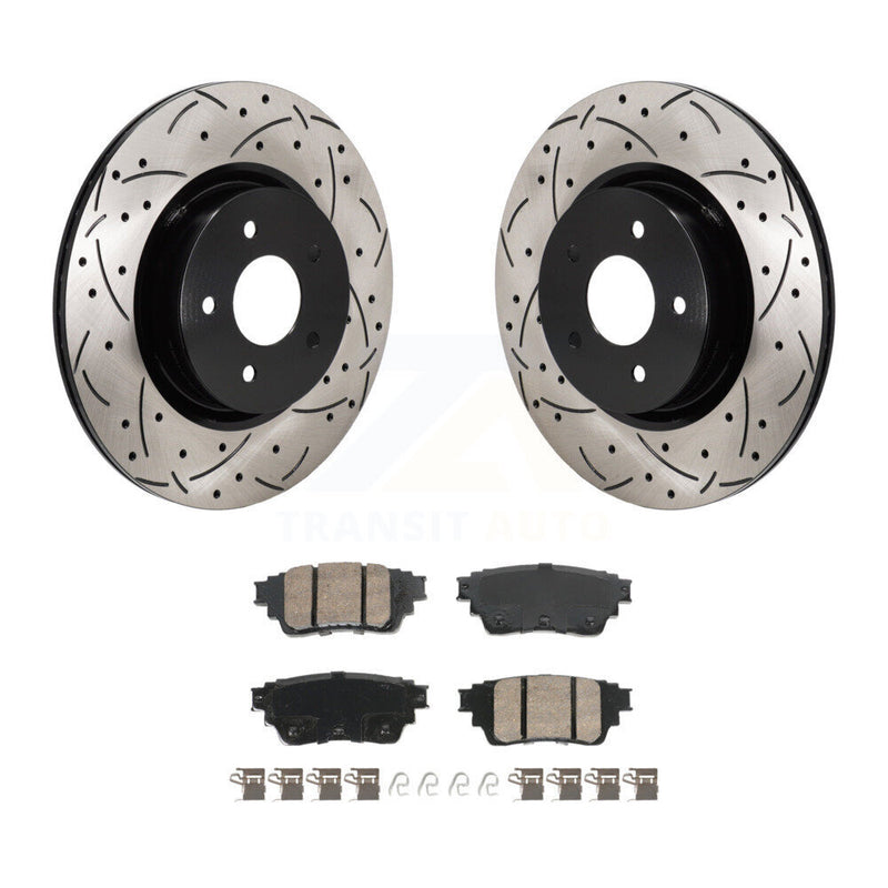 Transit Auto KDA-103204 Disc Brake Kit for 2022-2023 INFINITI QX60, Mitsubishi Outlander, Nissan Pathfinder - Rear product image