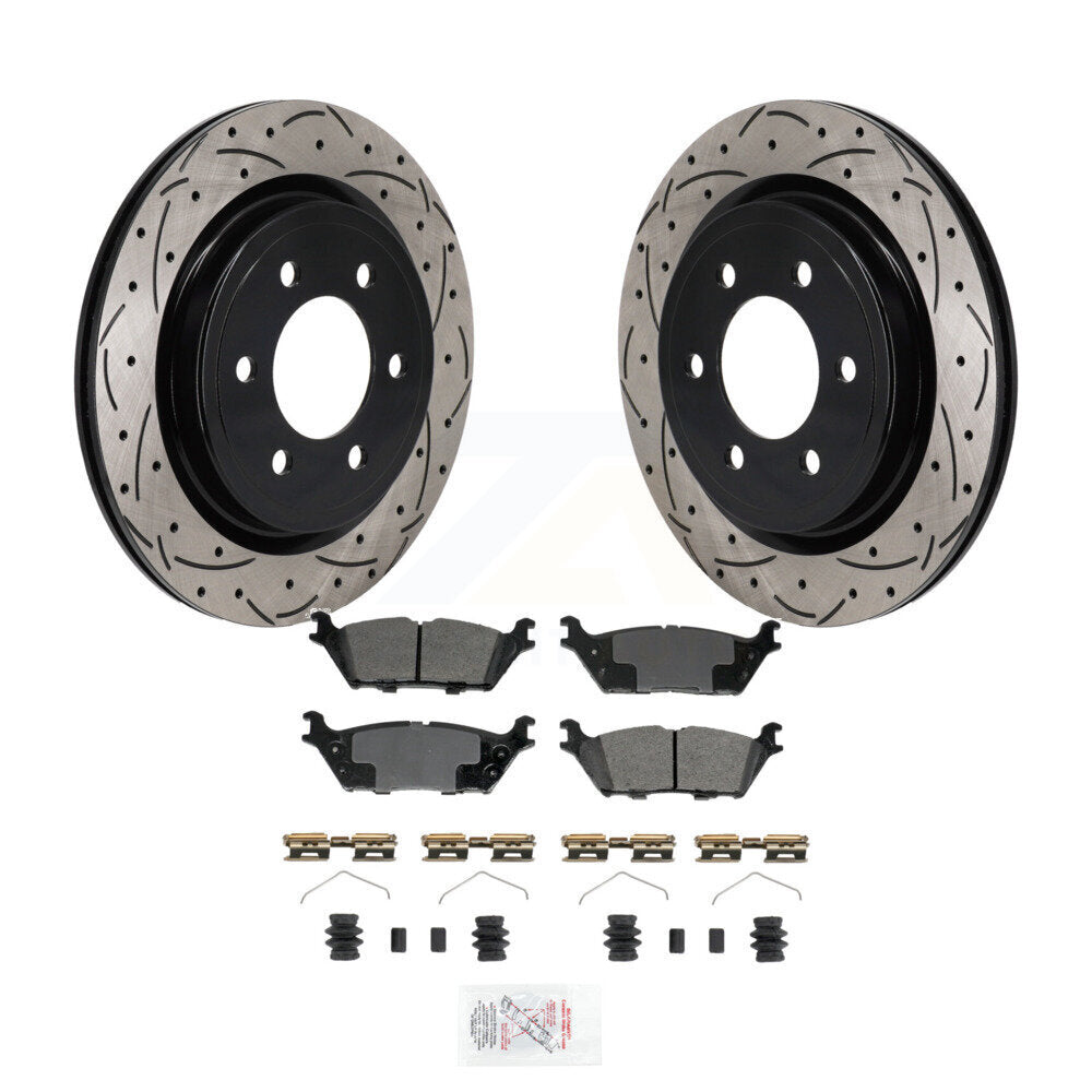 Transit Auto KDA-103205 Disc Brake Kit for 2021-2025 Ford F-150 Lightning, Ford Expedition, Lincoln Navigator & more - Rear product image