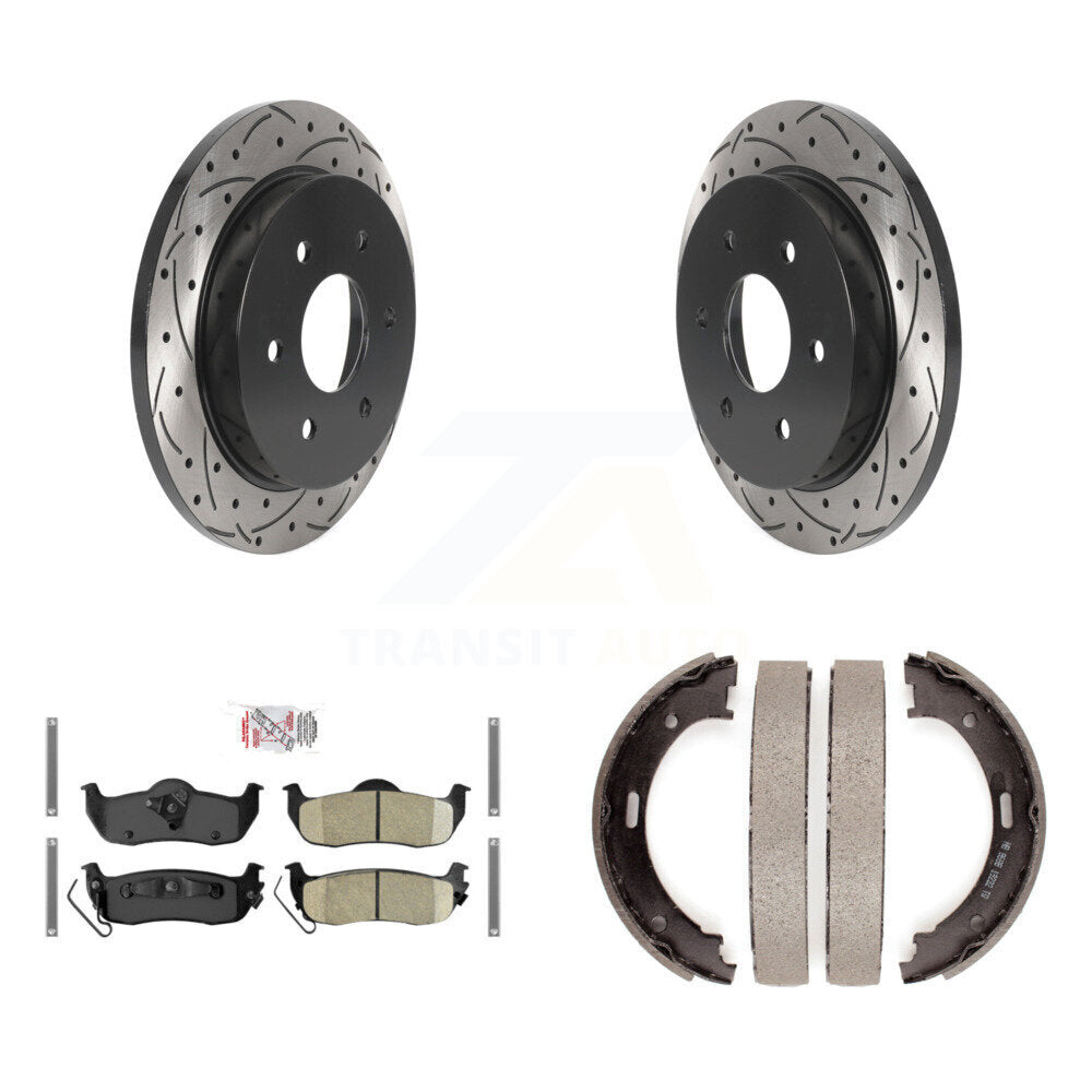 Transit Auto KDA-103224 Disc Brake Kit for 2004-2014 Nissan Armada, INFINITI QX56, Nissan TITAN - Rear product image