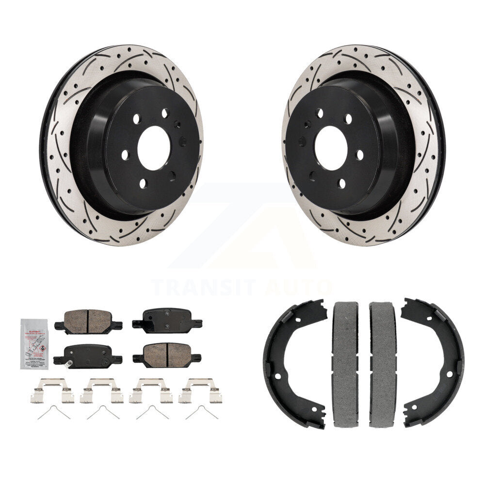 Transit Auto KDA-103227 Disc Brake Kit for 2021-2022 Chevrolet Colorado, GMC Canyon - Rear product image