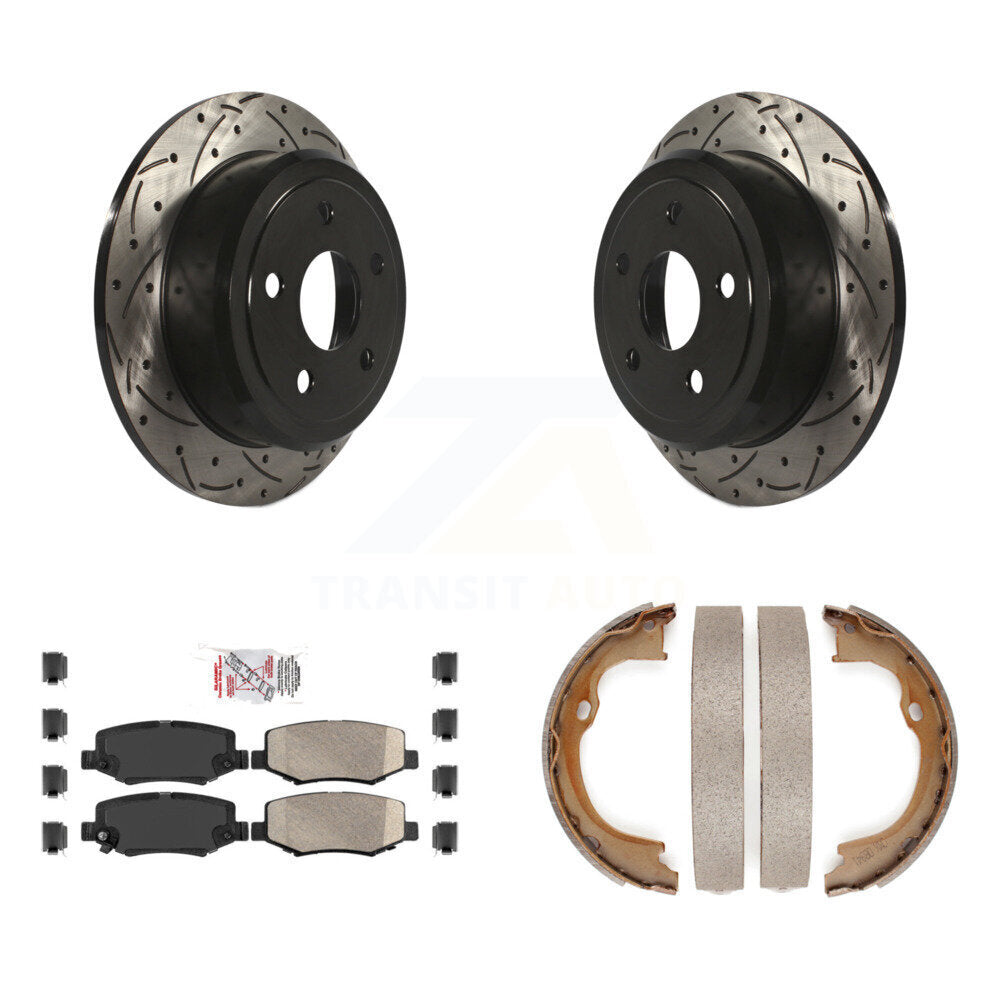 Transit Auto KDA-103228 Disc Brake Kit for 2007-2018 Jeep Wrangler JK, Jeep Wrangler - Rear product image