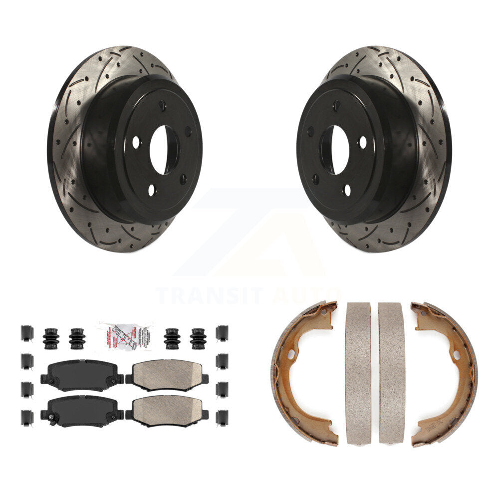 Transit Auto KDA-103229 Disc Brake Kit for 2007-2018 Jeep Wrangler JK, Jeep Wrangler - Rear product image
