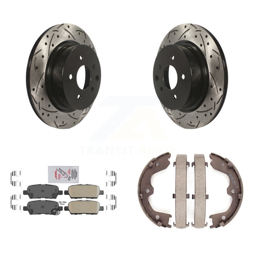 Transit Auto KDA-103234 Disc Brake Kit for 2005-2022 Nissan Maxima, INFINITI QX50, INFINITI EX37 & more - Rear product image