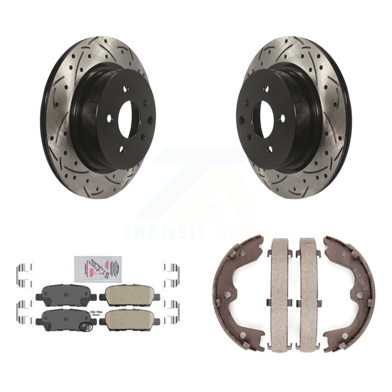 Transit Auto KDA-103234 Disc Brake Kit for 2005-2022 Nissan Maxima, INFINITI QX50, INFINITI EX37 & more - Rear product image