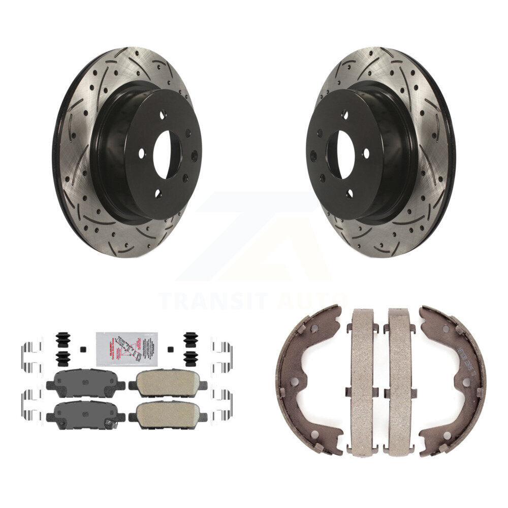 Transit Auto KDA-103235 Disc Brake Kit for 2005-2022 Nissan Maxima, INFINITI QX50, INFINITI EX37 & more - Rear product image