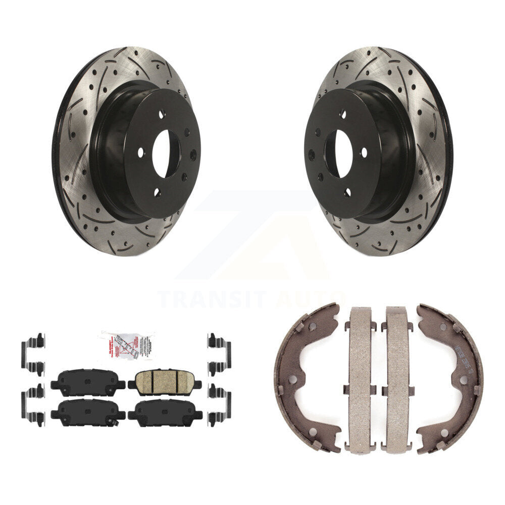 Transit Auto KDA-103236 Disc Brake Kit for 2005-2022 Nissan Maxima, INFINITI QX50, INFINITI EX37 & more - Rear product image