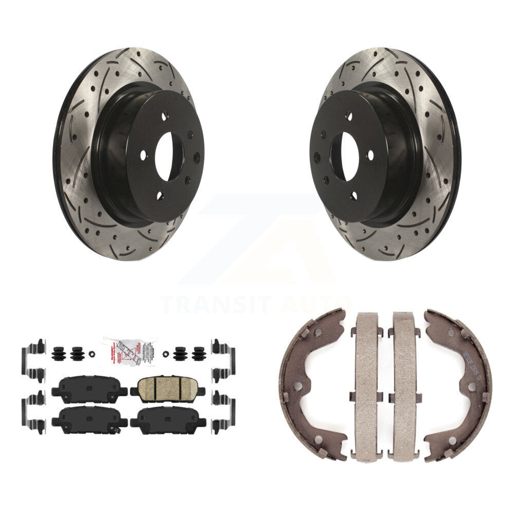 Transit Auto KDA-103237 Disc Brake Kit for 2005-2022 Nissan Maxima, INFINITI QX50, INFINITI EX37 & more - Rear product image