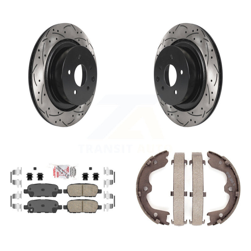 Transit Auto KDA-103238 Disc Brake Kit for 2007-2014 INFINITI Q60, INFINITI G37, INFINITI G35 - Rear product image