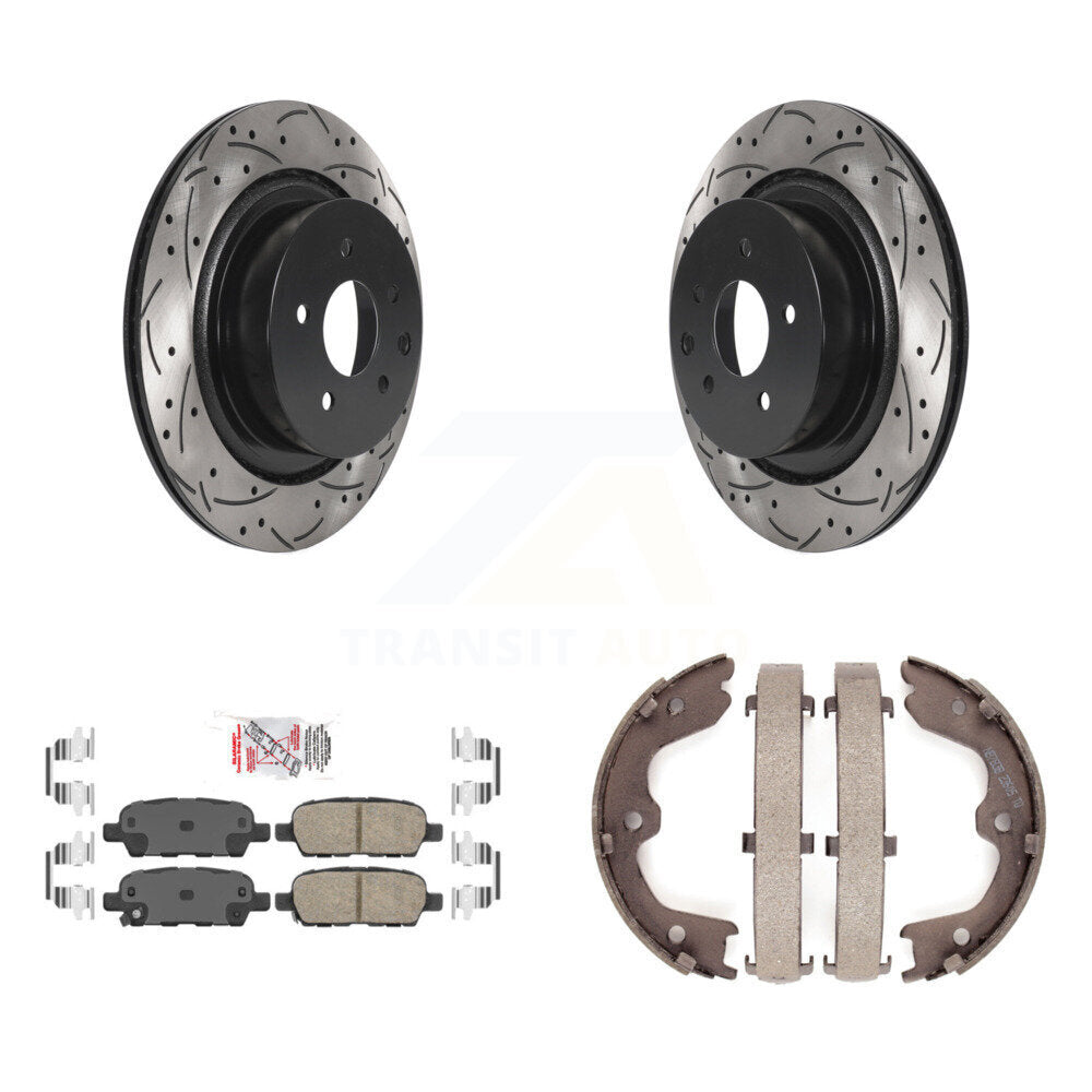 Transit Auto KDA-103239 Disc Brake Kit for 2007-2014 INFINITI Q60, INFINITI G37, INFINITI G35 - Rear product image