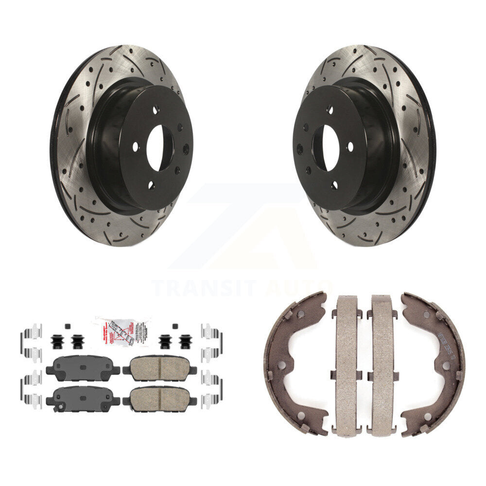 Transit Auto KDA-103245 Disc Brake Kit for 2008-2010 INFINITI M35, INFINITI M45, INFINITI EX35 - Rear product image