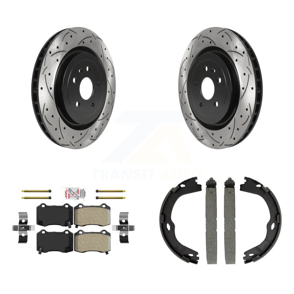 Transit Auto KDA-103252 Disc Brake Kit for 2016-2023 Chevrolet Camaro, Cadillac CTS - Rear product image