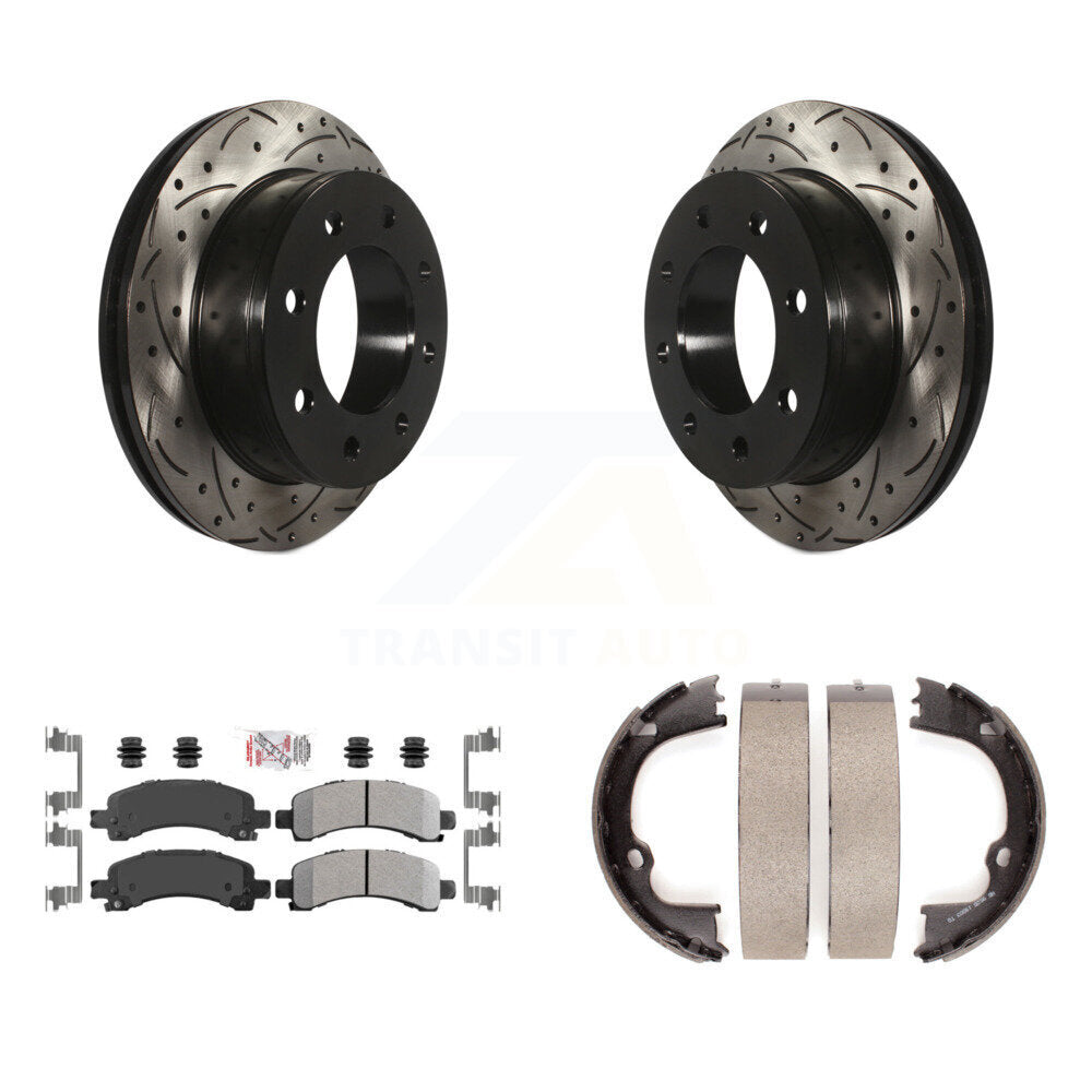 Transit Auto KDA-103254 Disc Brake Kit for 2008-2020 GMC Savana 2500, Chevrolet Express 2500, Chevrolet Express 3500 & more - Rear product image