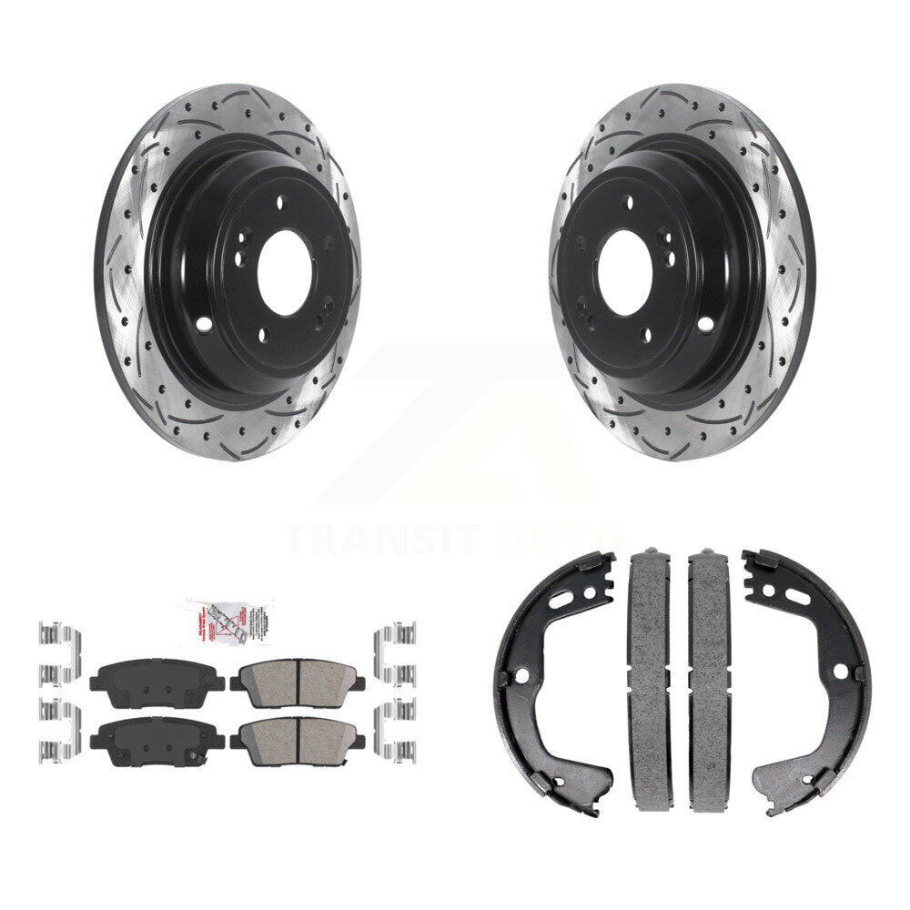 Transit Auto KDA-103282 Disc Brake Kit for 2015-2017 Genesis G80, Hyundai Genesis - Rear product image