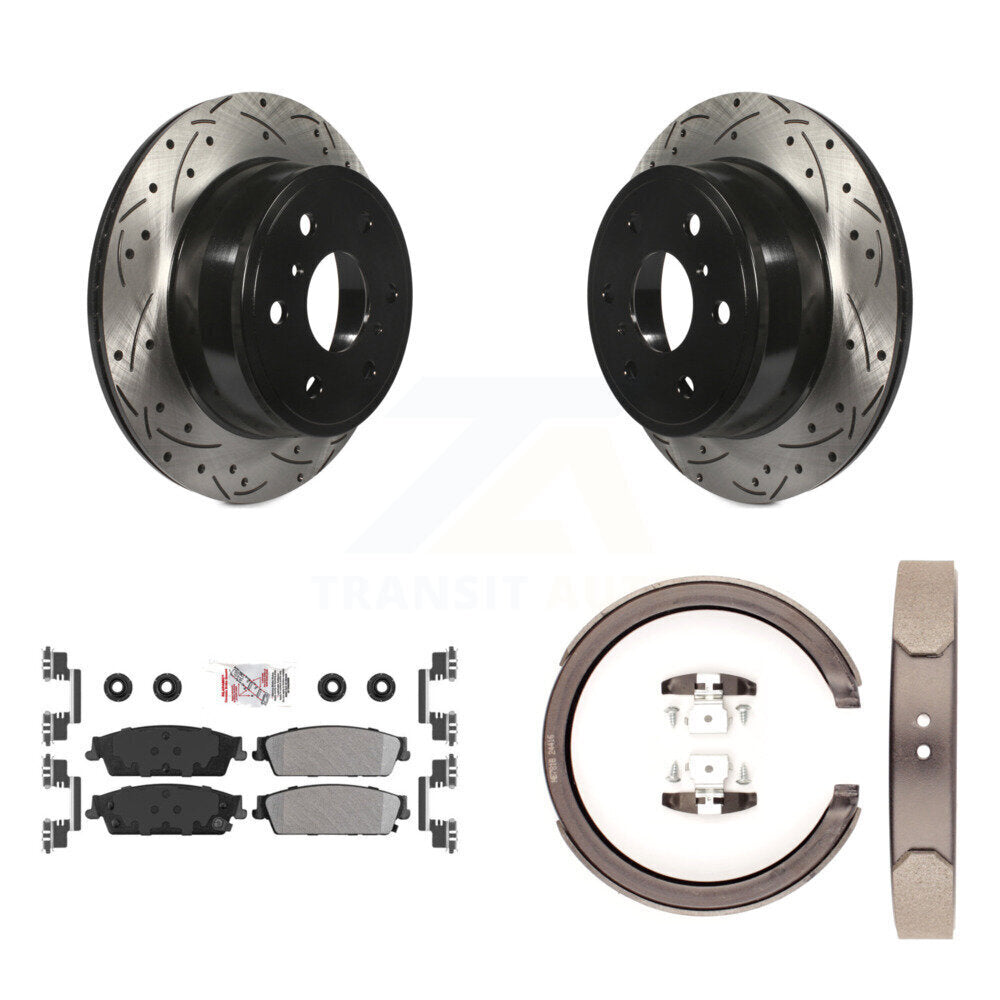 Transit Auto KDA-103285 Disc Brake Kit for 2007-2014 Chevrolet Silverado 1500, Cadillac Escalade, Cadillac Escalade ESV & more - Rear product image