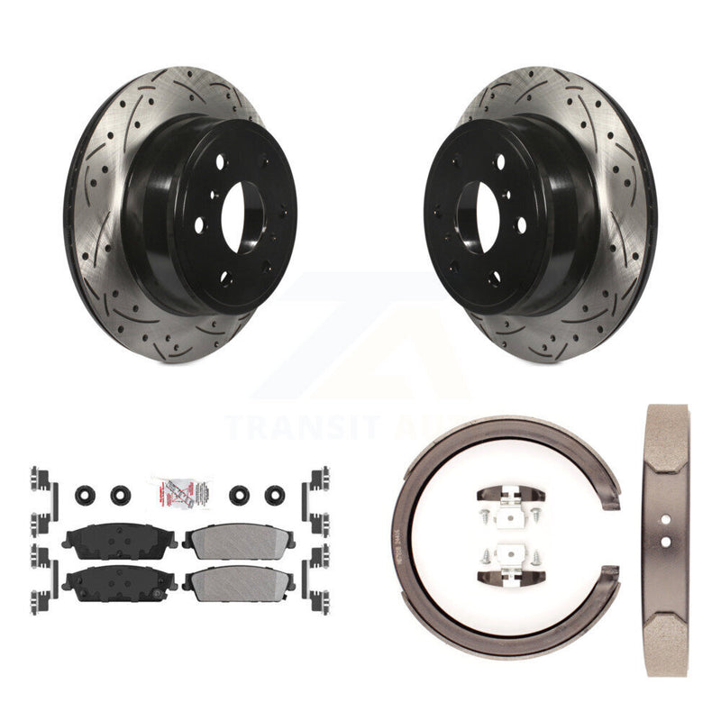 Transit Auto KDA-103285 Disc Brake Kit for 2007-2014 Chevrolet Silverado 1500, Cadillac Escalade, Cadillac Escalade ESV & more - Rear product image