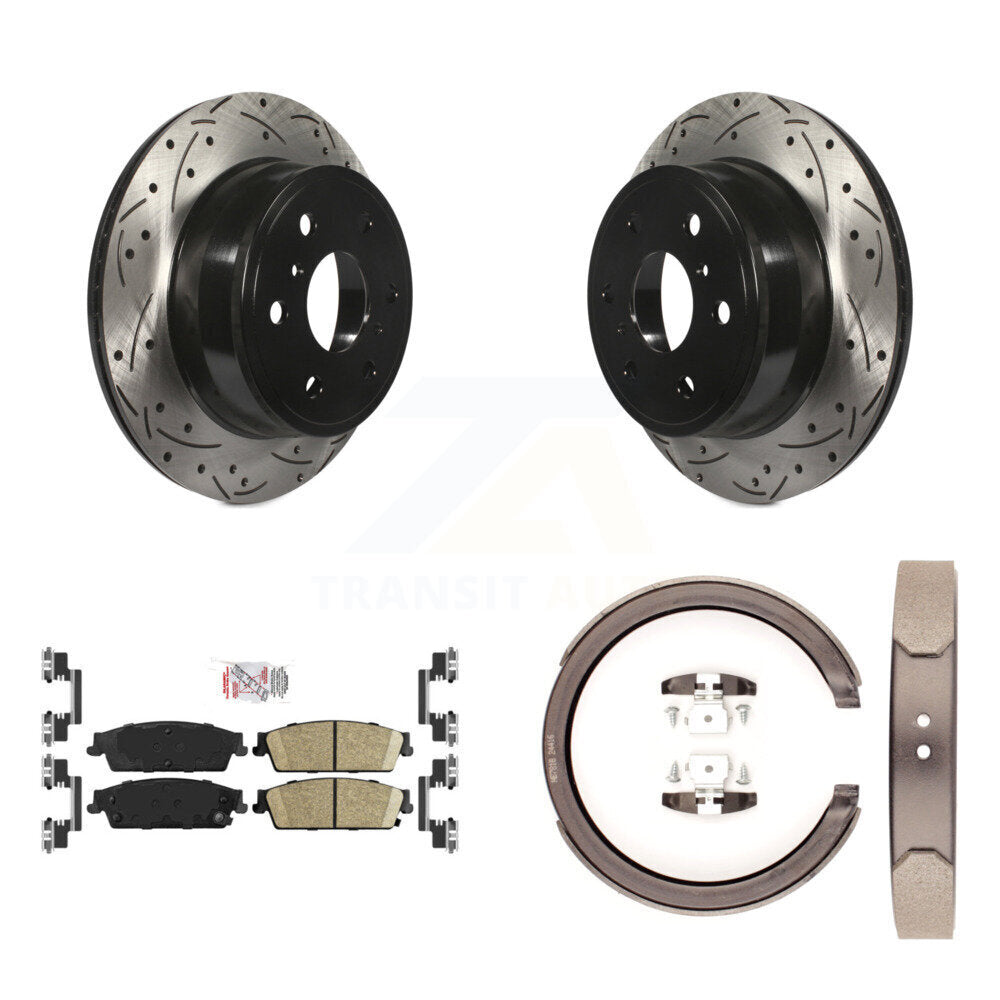 Transit Auto KDA-103286 Disc Brake Kit for 2007-2014 Chevrolet Silverado 1500, Cadillac Escalade, Cadillac Escalade ESV & more - Rear product image