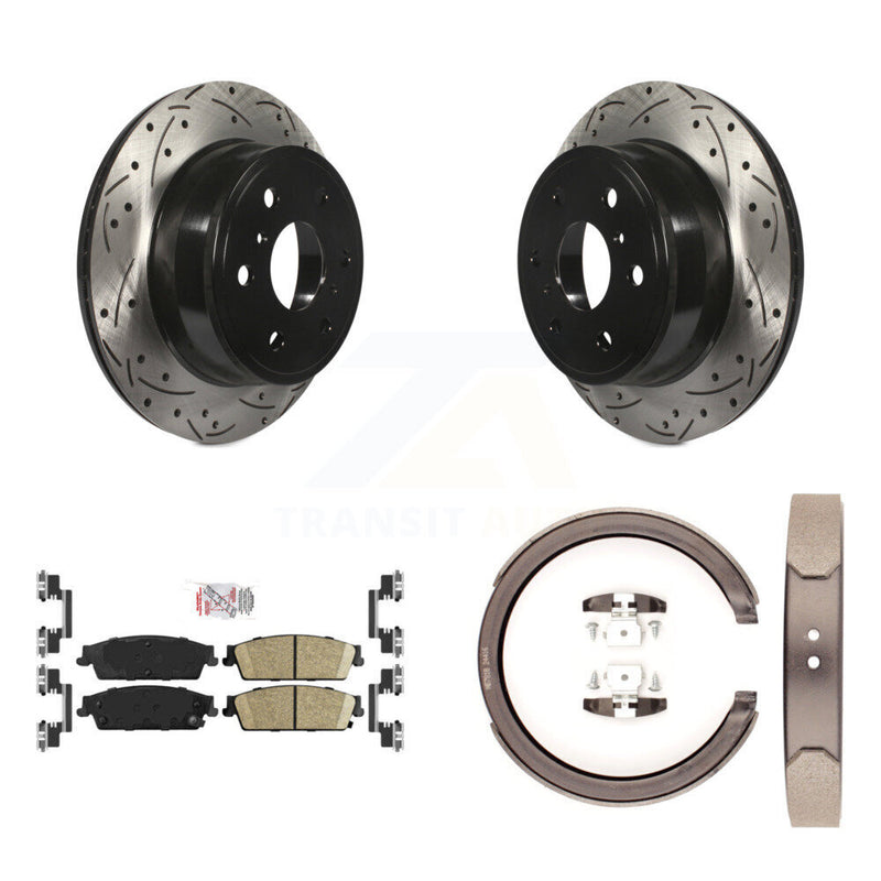 Transit Auto KDA-103286 Disc Brake Kit for 2007-2014 Chevrolet Silverado 1500, Cadillac Escalade, Cadillac Escalade ESV & more - Rear product image