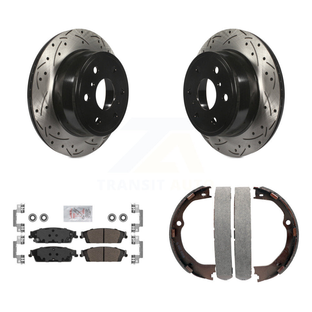 Transit Auto KDA-103287 Disc Brake Kit for 2014-2020 Chevrolet Suburban, Chevrolet Silverado 1500 LD, GMC Sierra 1500 Limited & more - Rear product image