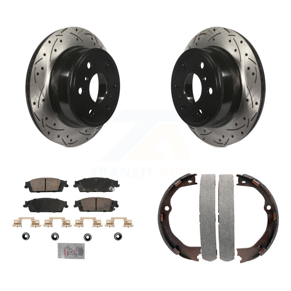 Transit Auto KDA-103288 Disc Brake Kit for 2014-2020 Chevrolet Suburban, Chevrolet Silverado 1500 LD, GMC Sierra 1500 Limited & more - Rear product image